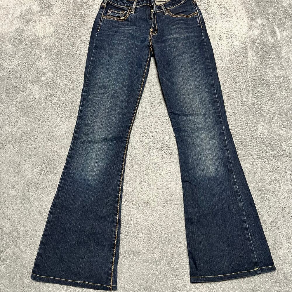 Silver Spur Jeans Womens 27 x30 Boot Blue Denim Pants Low Rise Western